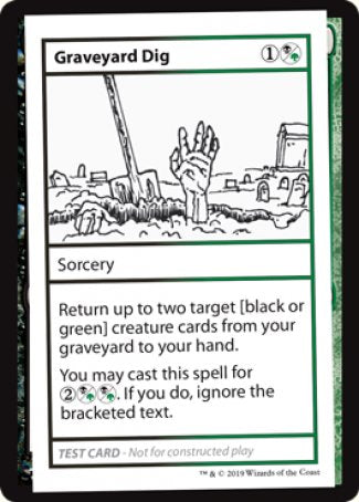 Graveyard Dig (2021 Edition) [Mystery Booster Playtest Cards] | Jack's On Queen