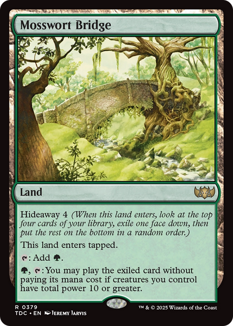 Mosswort Bridge [Tarkir: Dragonstorm Commander] | Jack's On Queen