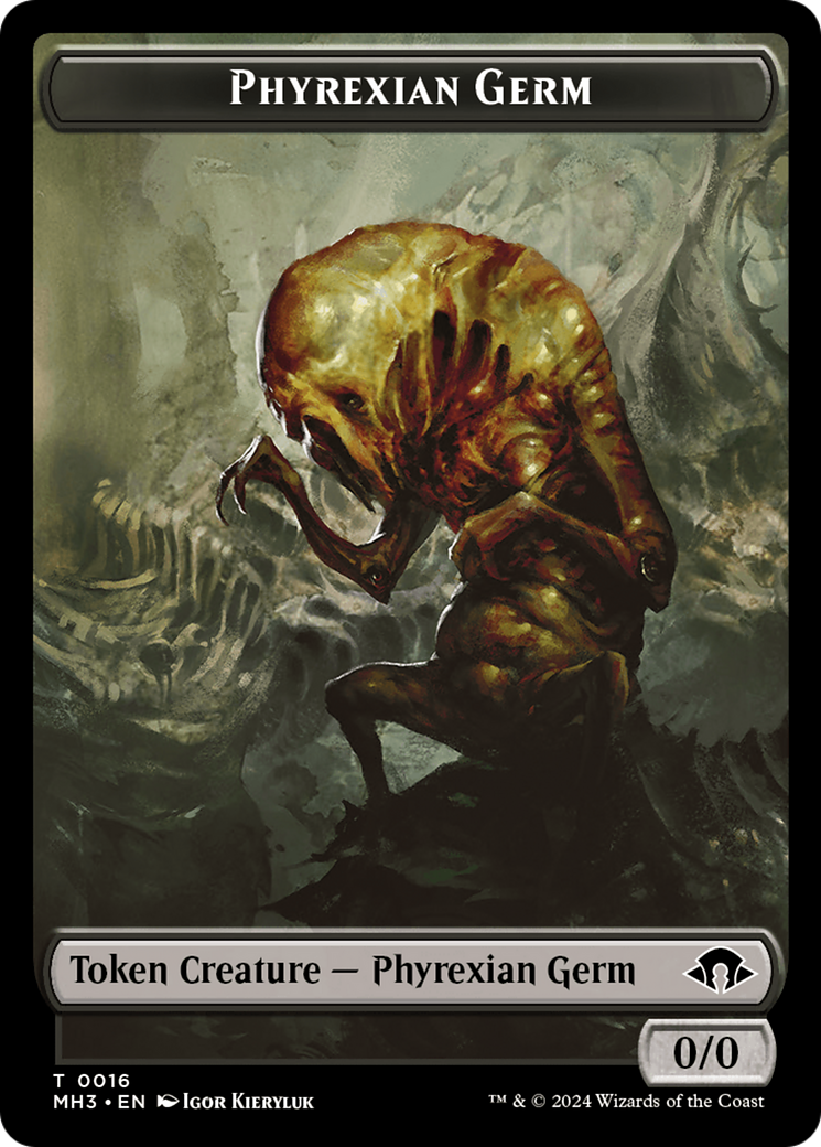 Phyrexian Germ // Soldier Double-Sided Token [Modern Horizons 3 Tokens] | Jack's On Queen