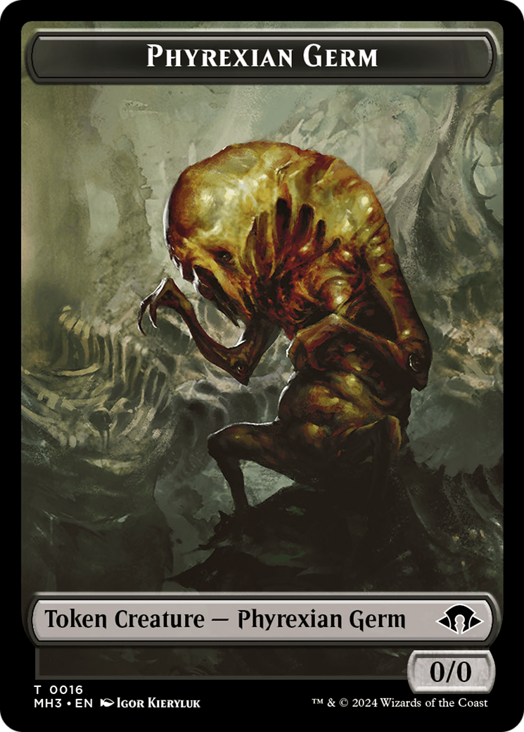 Phyrexian Germ // Food Double-Sided Token [Modern Horizons 3 Tokens] | Jack's On Queen
