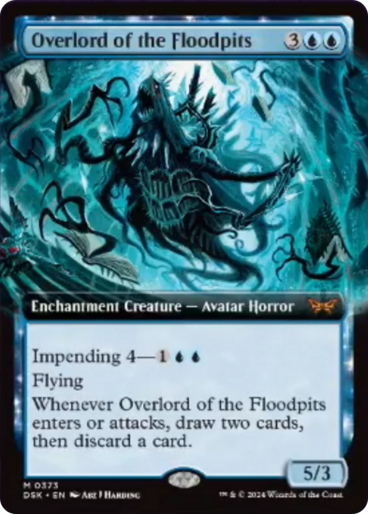 Overlord of the Floodpits (Extended Art) [Duskmourn: House of Horror] | Jack's On Queen