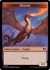 Dragon // Kor Ally Double-Sided Token [Commander Masters Tokens] | Jack's On Queen