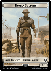 Settlement // Human Soldier Double-Sided Token [Fallout Tokens] | Jack's On Queen