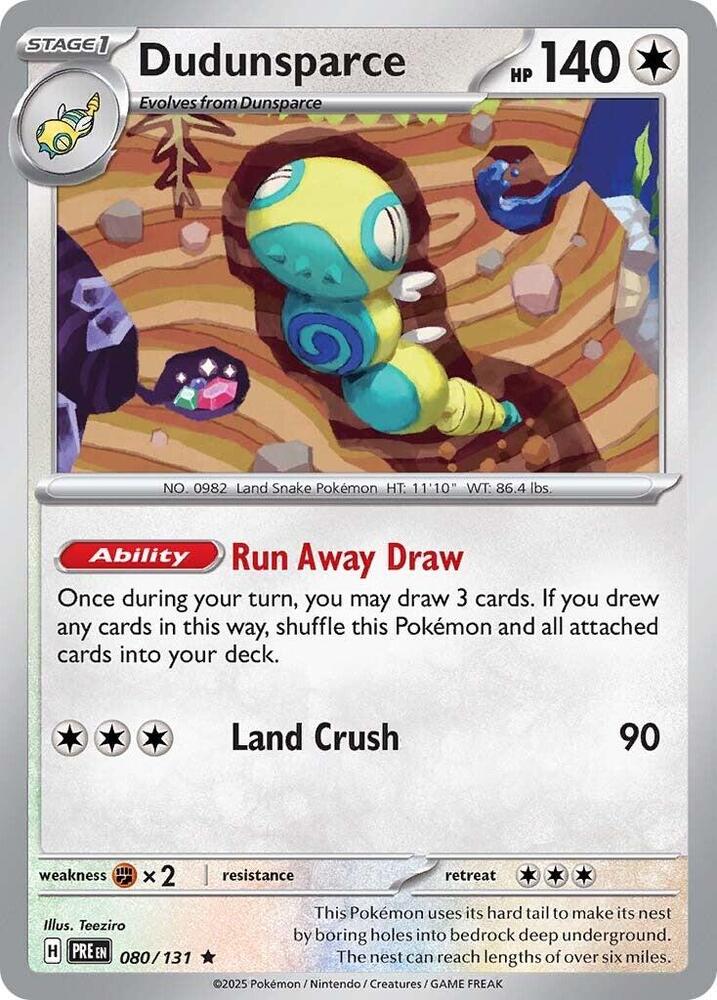 Dudunsparce (080/131) [Scarlet & Violet: Prismatic Evolutions] | Jack's On Queen