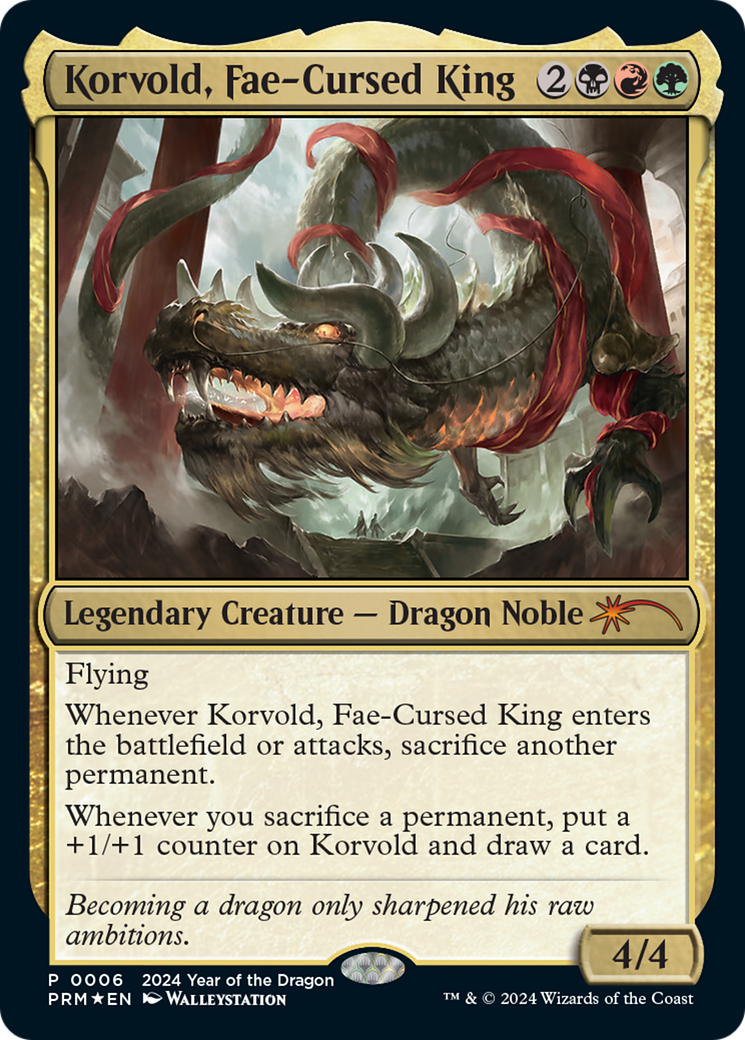 Korvold, Fae-Cursed King (Year of the Dragon 2024) [Standard Showdown Promos] | Jack's On Queen