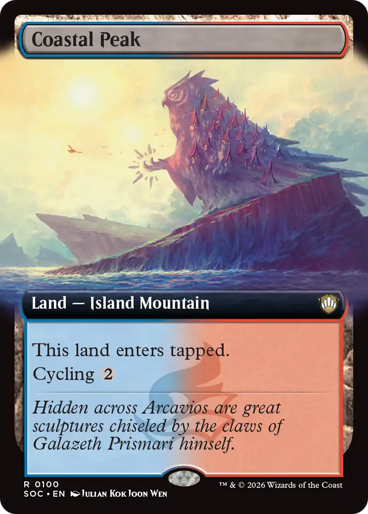 Coastal Peak (Extended Art) [Secrets of Strixhaven Commander] | Jack's On Queen