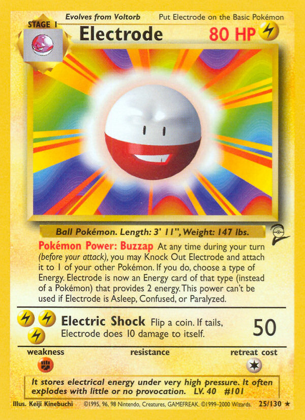 Electrode (25/130) [Base Set 2] | Jack's On Queen