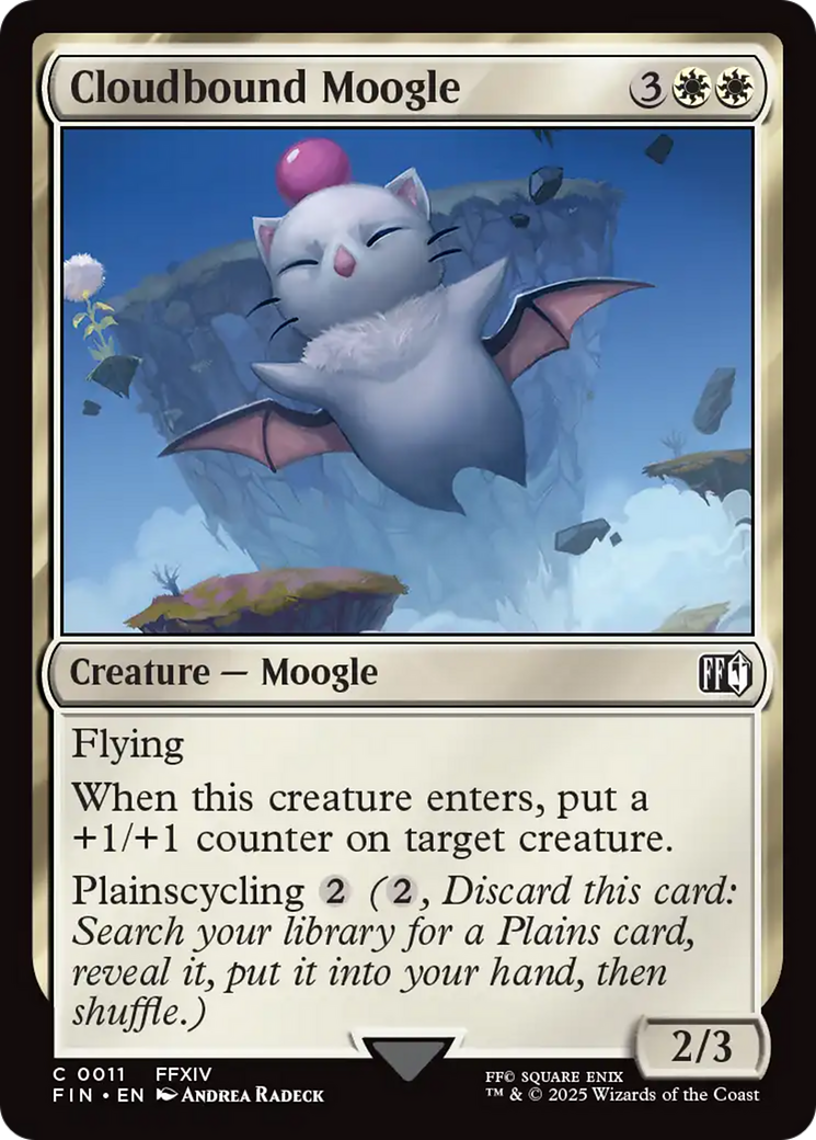 Cloudbound Moogle [FINAL FANTASY] | Jack's On Queen