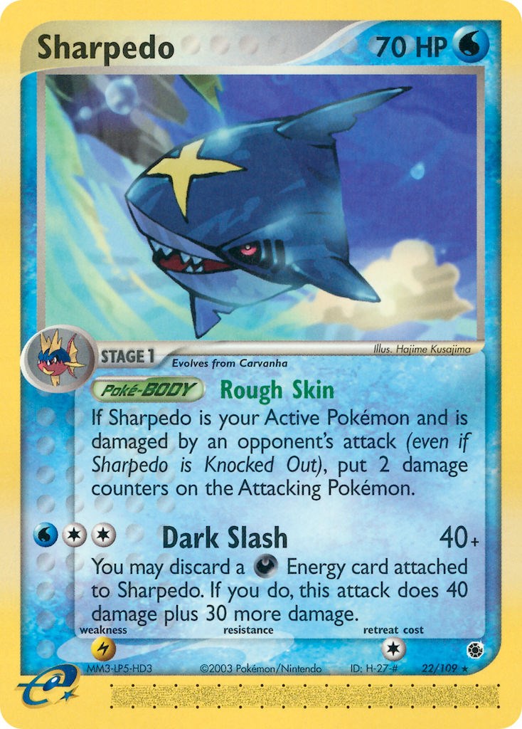 Sharpedo (22/109) [EX: Ruby & Sapphire] | Jack's On Queen