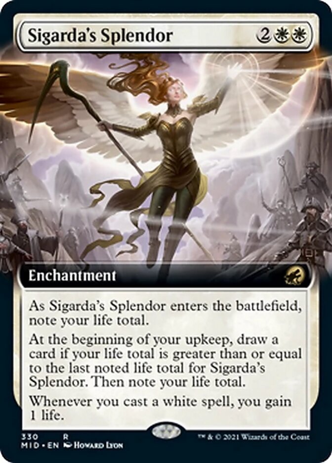 Sigarda's Splendor (Extended Art) [Innistrad: Midnight Hunt] | Jack's On Queen