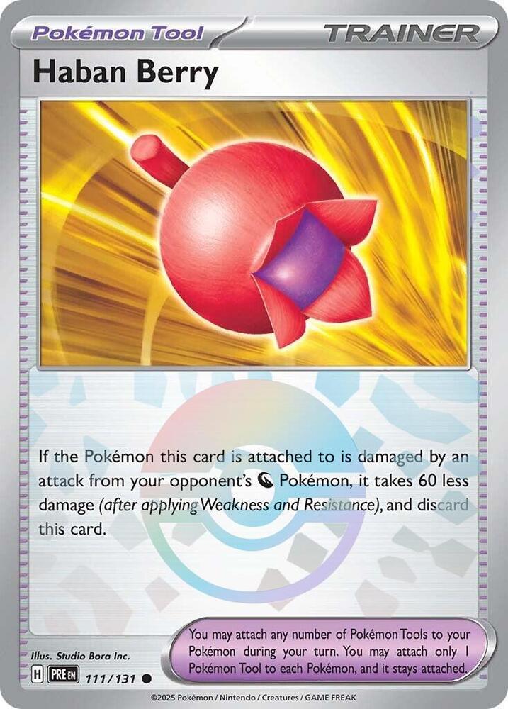 Haban Berry (111/131) (Poke Ball Pattern) [Scarlet & Violet: Prismatic Evolutions] | Jack's On Queen