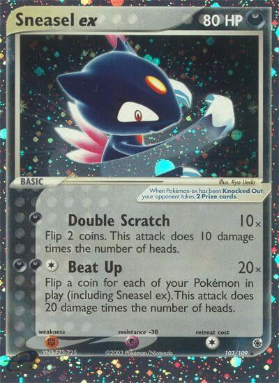 Sneasel ex (103/109) [EX: Ruby & Sapphire] | Jack's On Queen