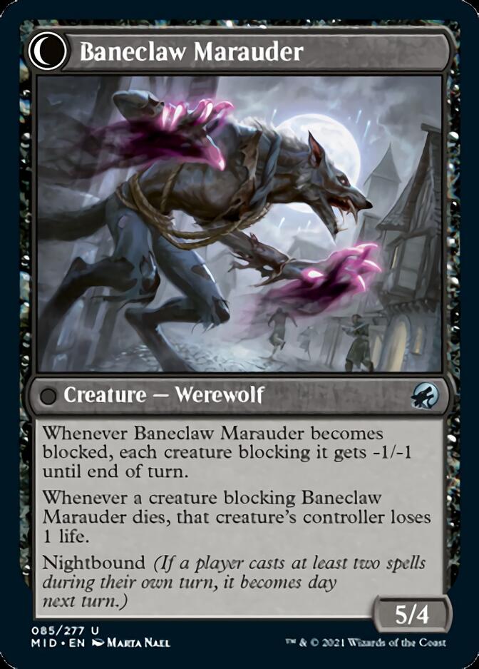 Baneblade Scoundrel // Baneclaw Marauder [Innistrad: Midnight Hunt] | Jack's On Queen