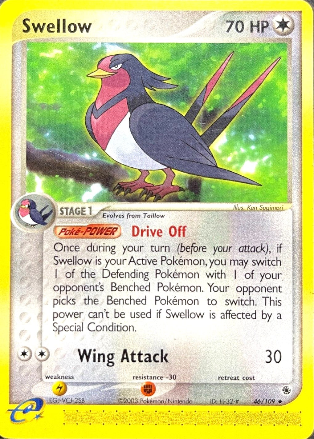 Swellow (46/109) [EX: Ruby & Sapphire] | Jack's On Queen