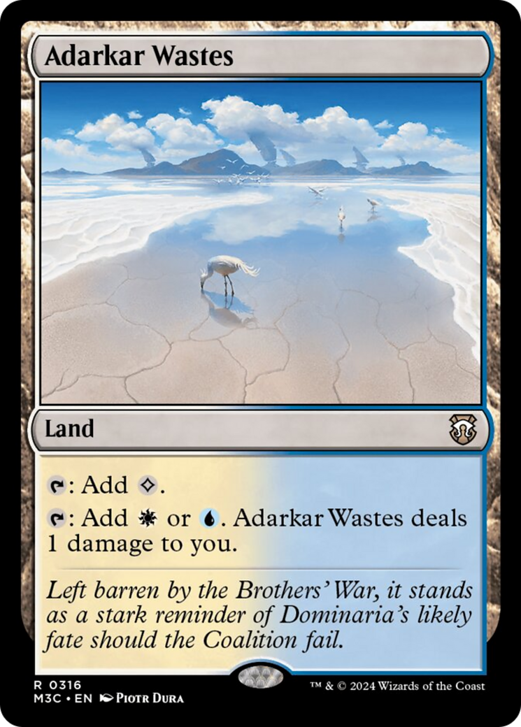 Adarkar Wastes (Ripple Foil) [Modern Horizons 3 Commander] | Jack's On Queen