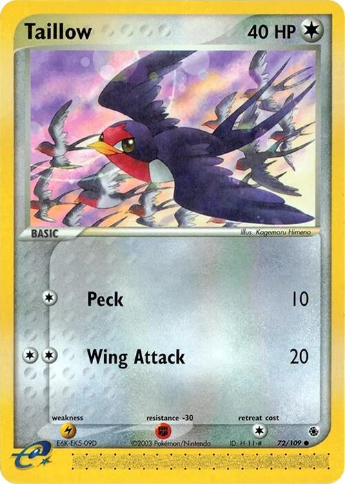 Taillow (72/109) [EX: Ruby & Sapphire] | Jack's On Queen