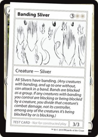 Banding Sliver (2021 Edition) [Mystery Booster Playtest Cards] | Jack's On Queen