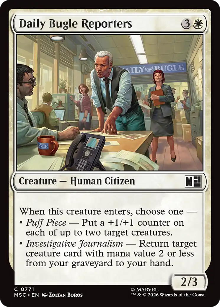 Daily Bugle Reporters [Marvel Super Heroes Commander] | Jack's On Queen