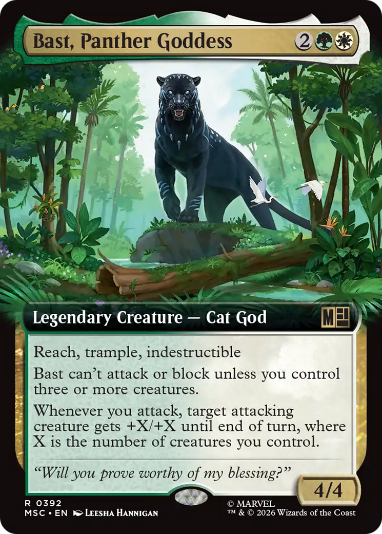 Bast, Panther Goddess (Extended Art) [Marvel Super Heroes Commander] | Jack's On Queen