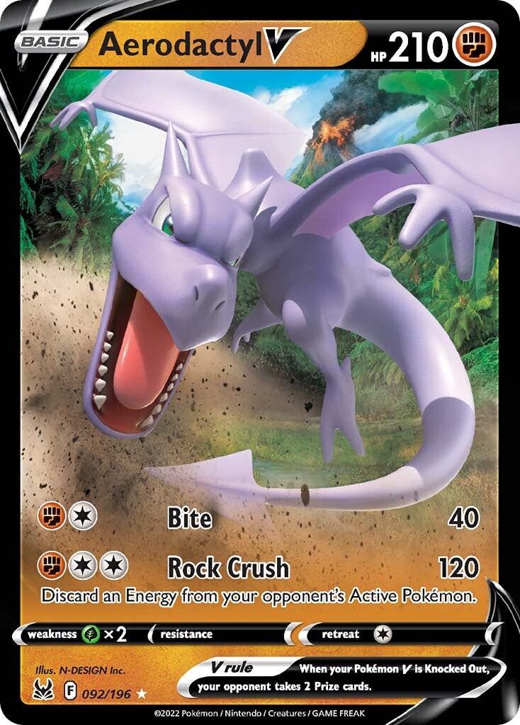 Aerodactyl V (092/196) [Sword & Shield: Lost Origin] | Jack's On Queen