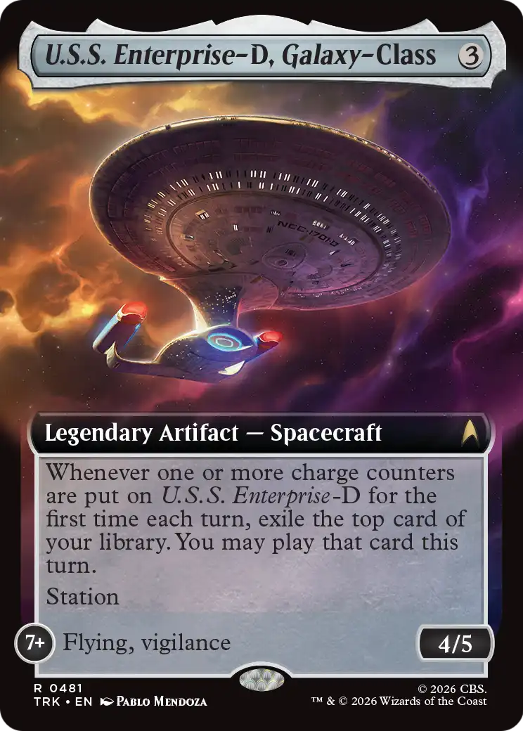 U.S.S. Enterprise-D, Galaxy-Class (Extended Art) [Star Trek] | Jack's On Queen
