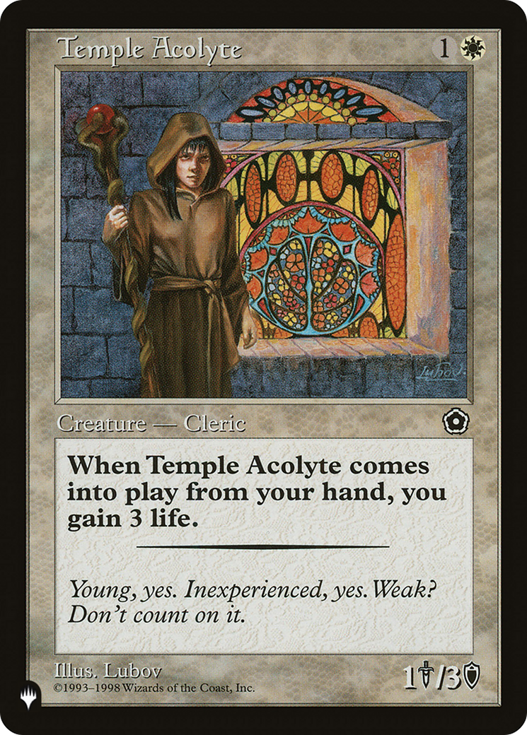 Temple Acolyte [The List Reprints] | Jack's On Queen