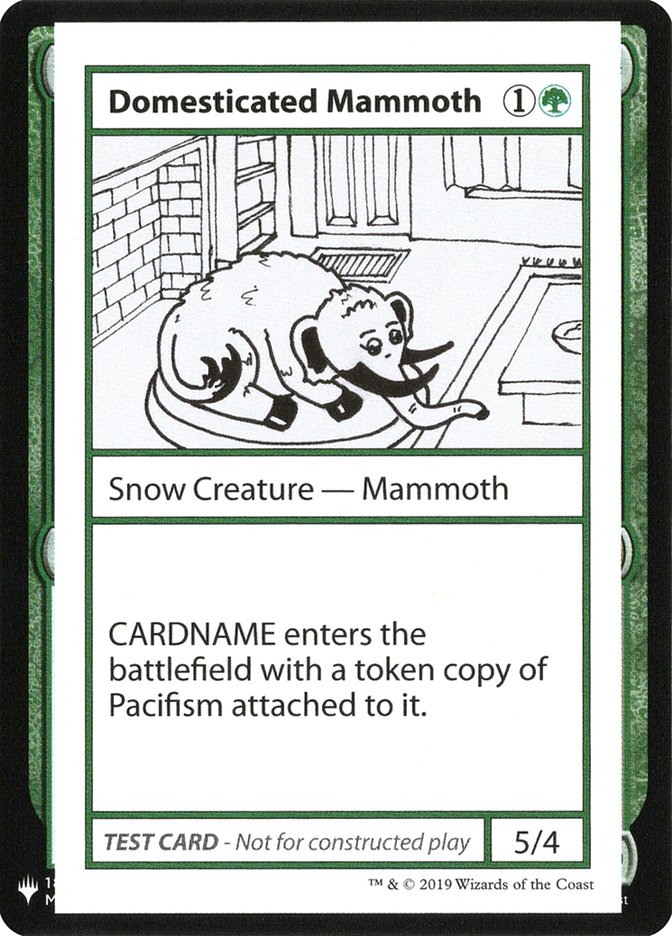 Domesticated Mammoth [Mystery Booster Playtest Cards] | Jack's On Queen