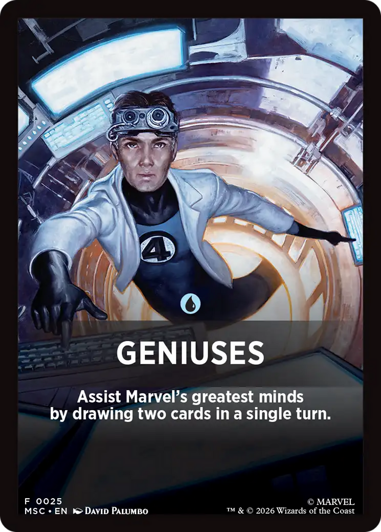 Geniuses Theme Card [Marvel Super Heroes Commander] | Jack's On Queen