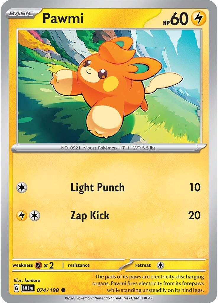 Pawmi (074/198) [Scarlet & Violet: Base Set] | Jack's On Queen