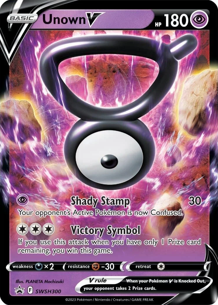 Unown V (SWSH300) [Sword & Shield: Black Star Promos] | Jack's On Queen