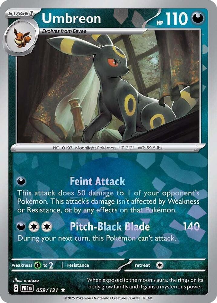 Umbreon (059/131) (Poke Ball Pattern) [Scarlet & Violet: Prismatic Evolutions] | Jack's On Queen