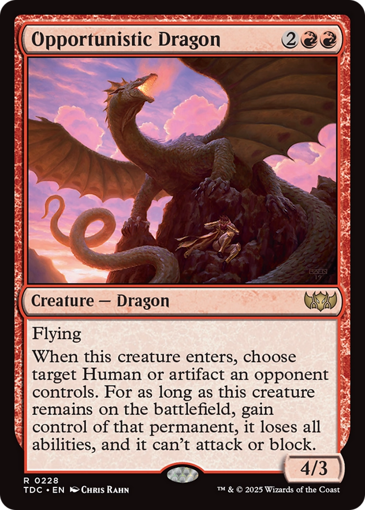 Opportunistic Dragon [Tarkir: Dragonstorm Commander] | Jack's On Queen