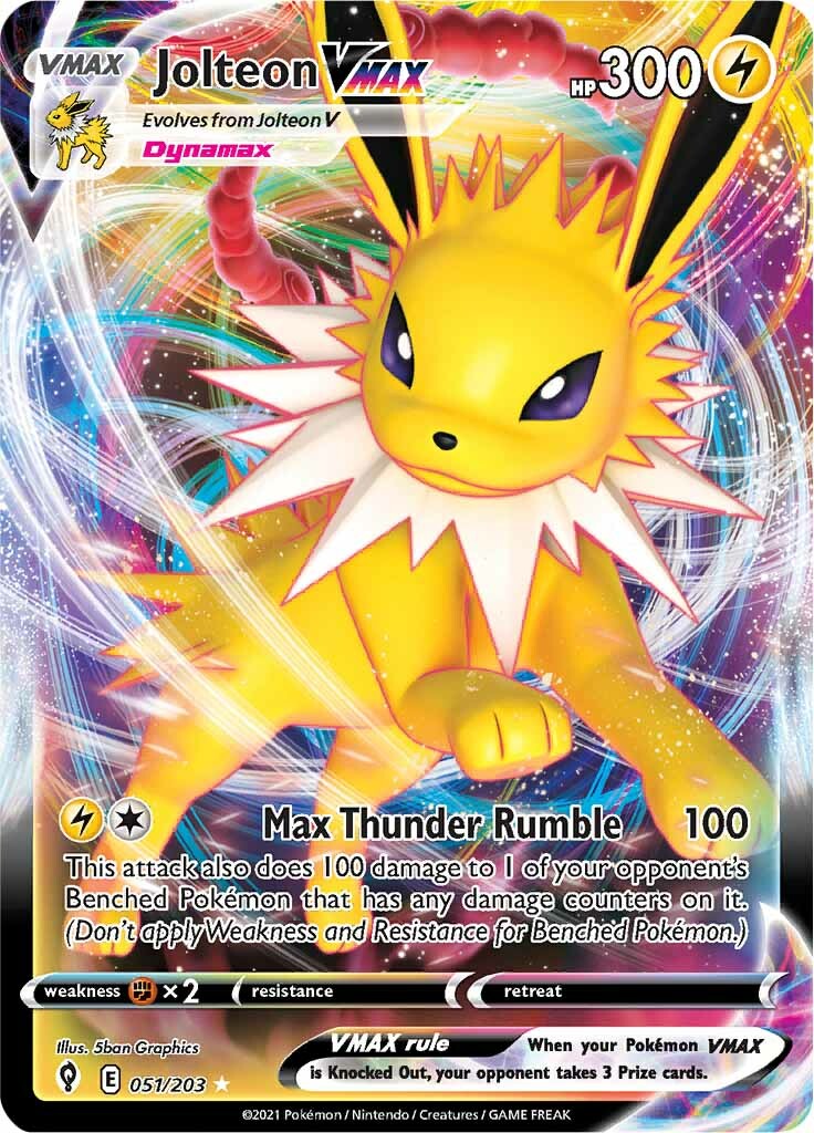 Jolteon VMAX (051/203) [Sword & Shield: Evolving Skies] | Jack's On Queen