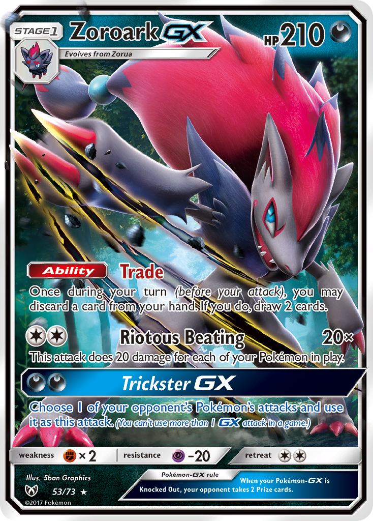 Zoroark GX (53/73) [Sun & Moon: Shining Legends] | Jack's On Queen