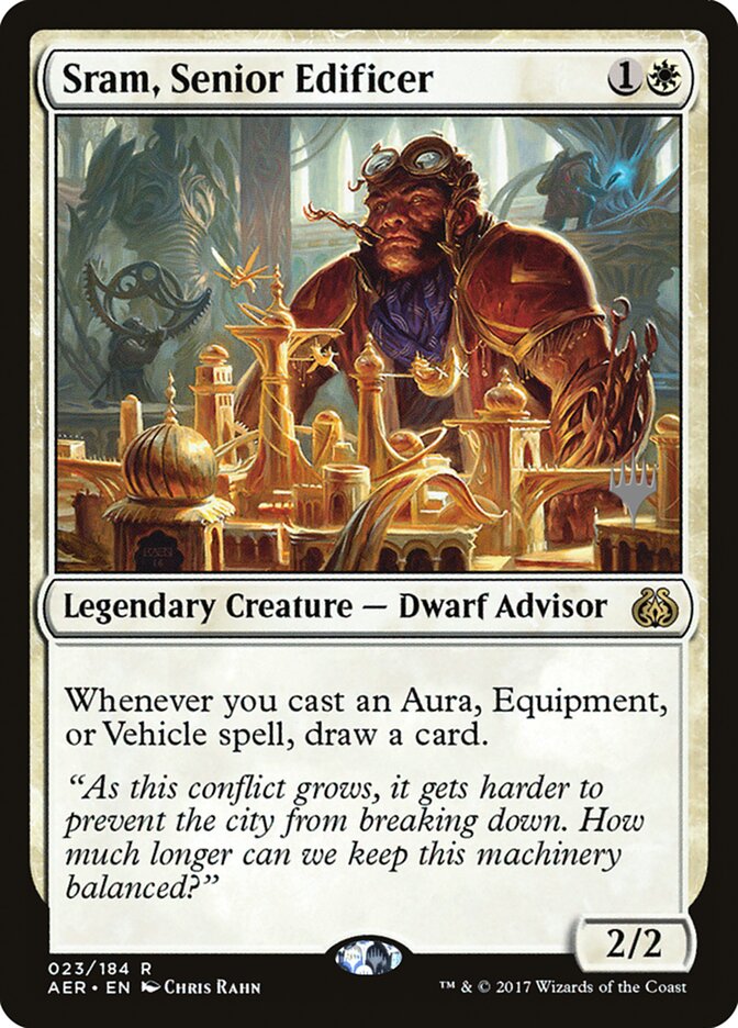 Sram, Senior Edificer [Aether Revolt Promos] | Jack's On Queen