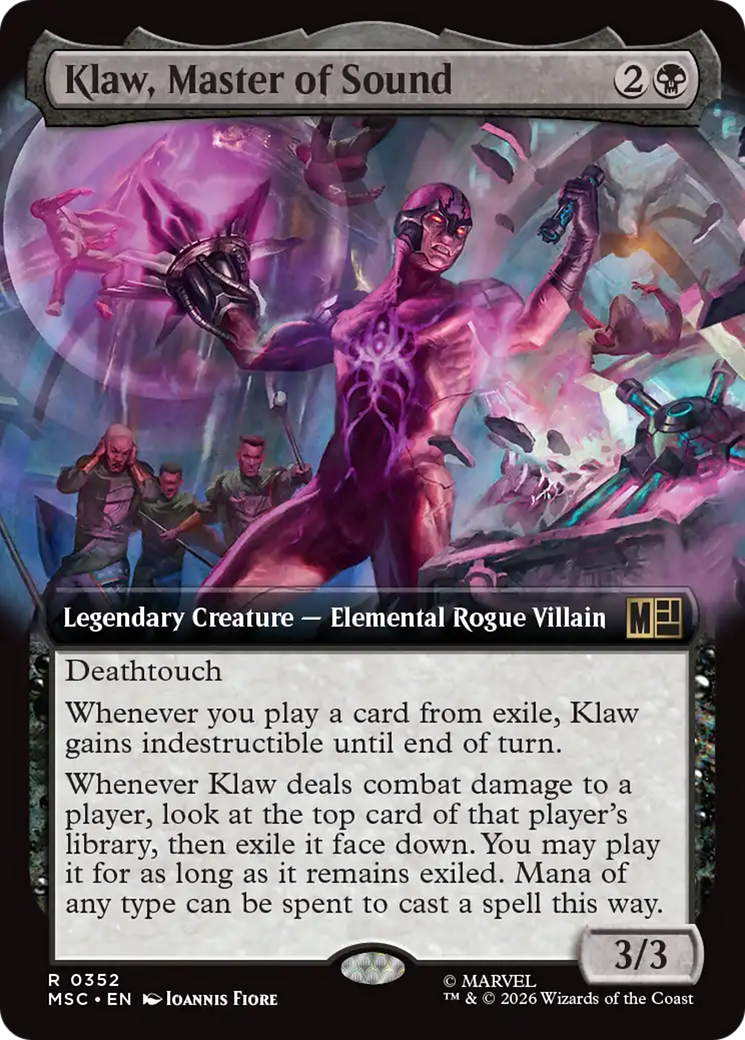 Klaw, Master of Sound (Extended Art) [Marvel Super Heroes Commander] | Jack's On Queen