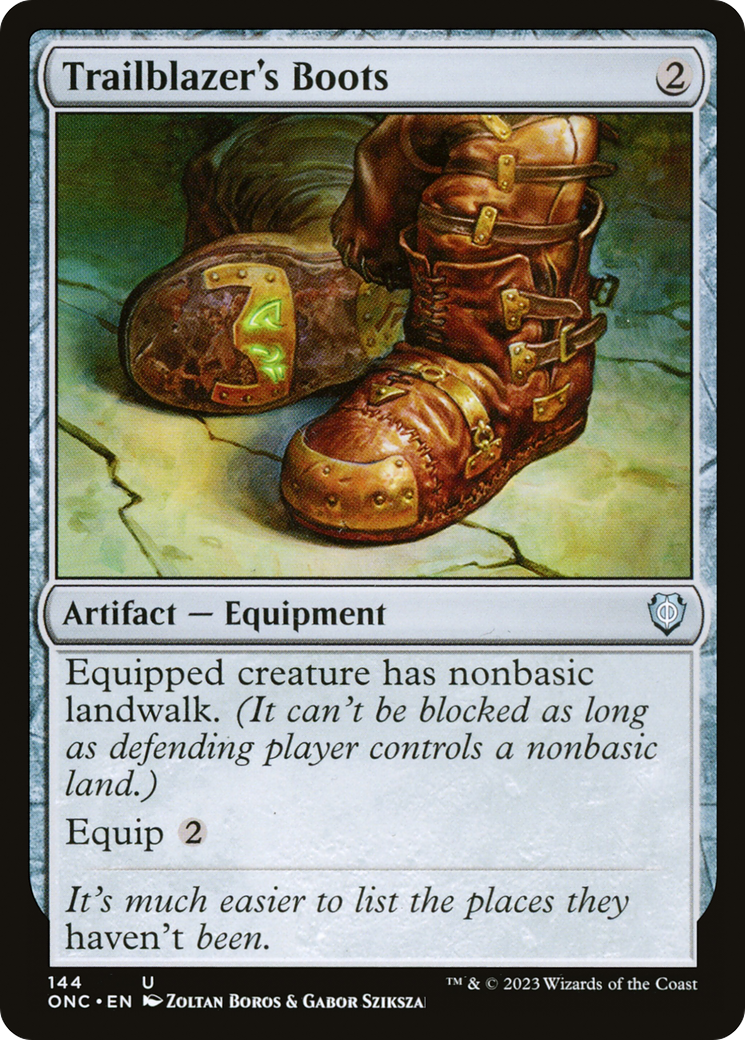 Trailblazer's Boots [Phyrexia: All Will Be One Commander] | Jack's On Queen