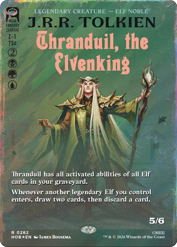 Thranduil, the Elvenking (Borderless) (Surge Foil) [The Hobbit] | Jack's On Queen