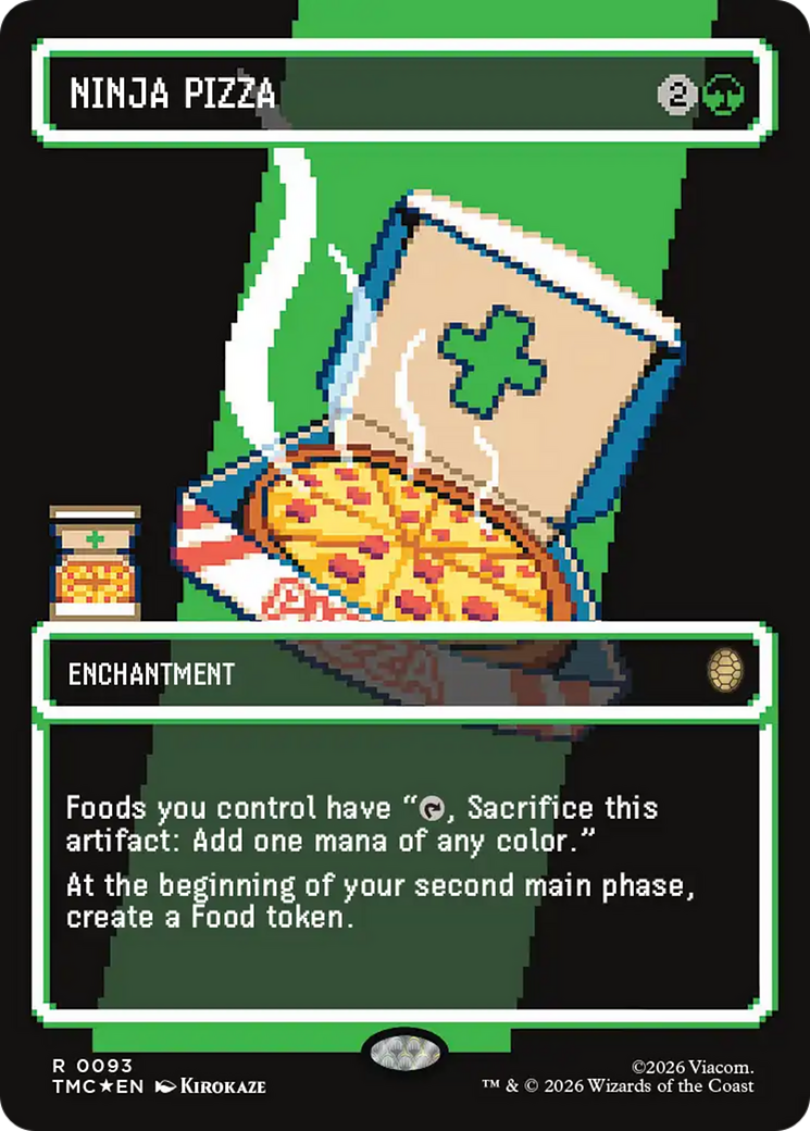 Ninja Pizza (Borderless) (Surge Foil) [Teenage Mutant Ninja Turtles Commander] | Jack's On Queen