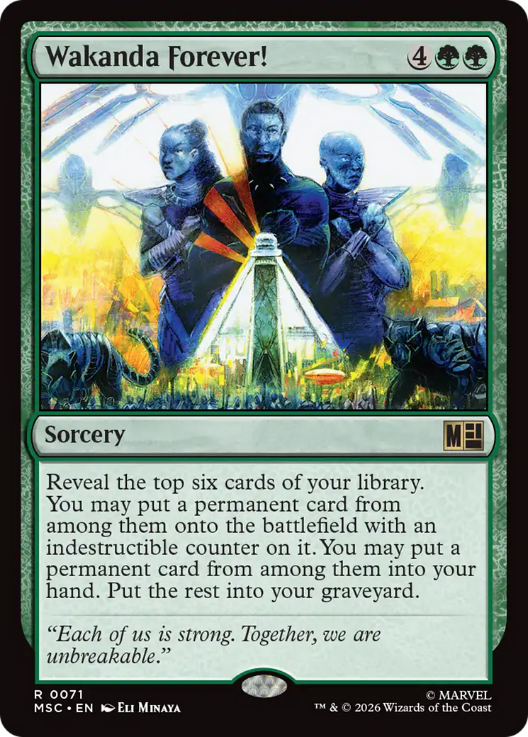 Wakanda Forever! (Surge Foil) [Marvel Super Heroes Commander] | Jack's On Queen