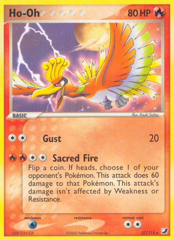 Ho-Oh (27/115) [EX: Unseen Forces] | Jack's On Queen