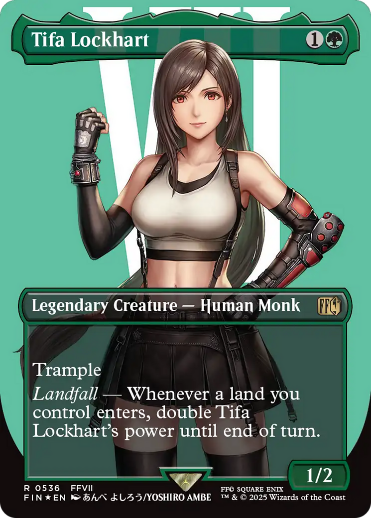 Tifa Lockhart (Borderless) (Surge Foil) [FINAL FANTASY] | Jack's On Queen