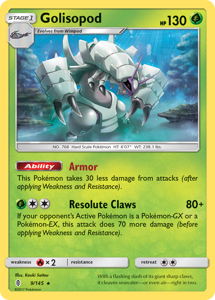 Golisopod (9/145) [Sun & Moon: Guardians Rising] | Jack's On Queen