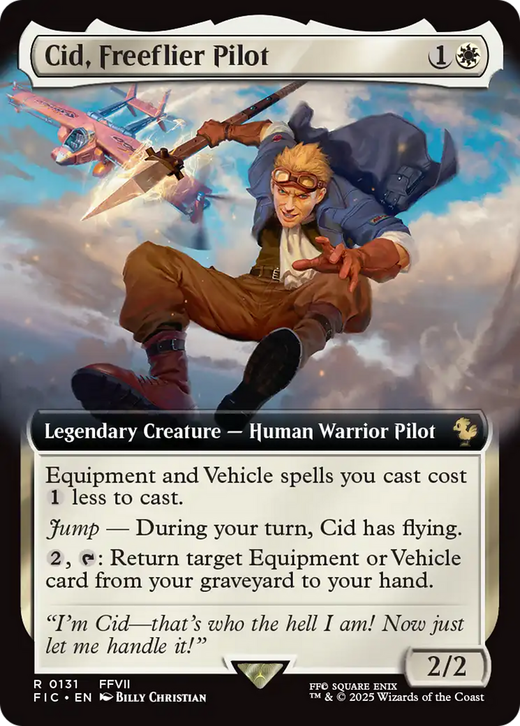 Cid, Freeflier Pilot (Extended Art) [FINAL FANTASY Commander] | Jack's On Queen