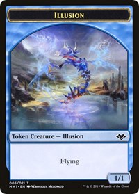 Illusion // Bear Double-Sided Token [Modern Horizons Tokens] | Jack's On Queen