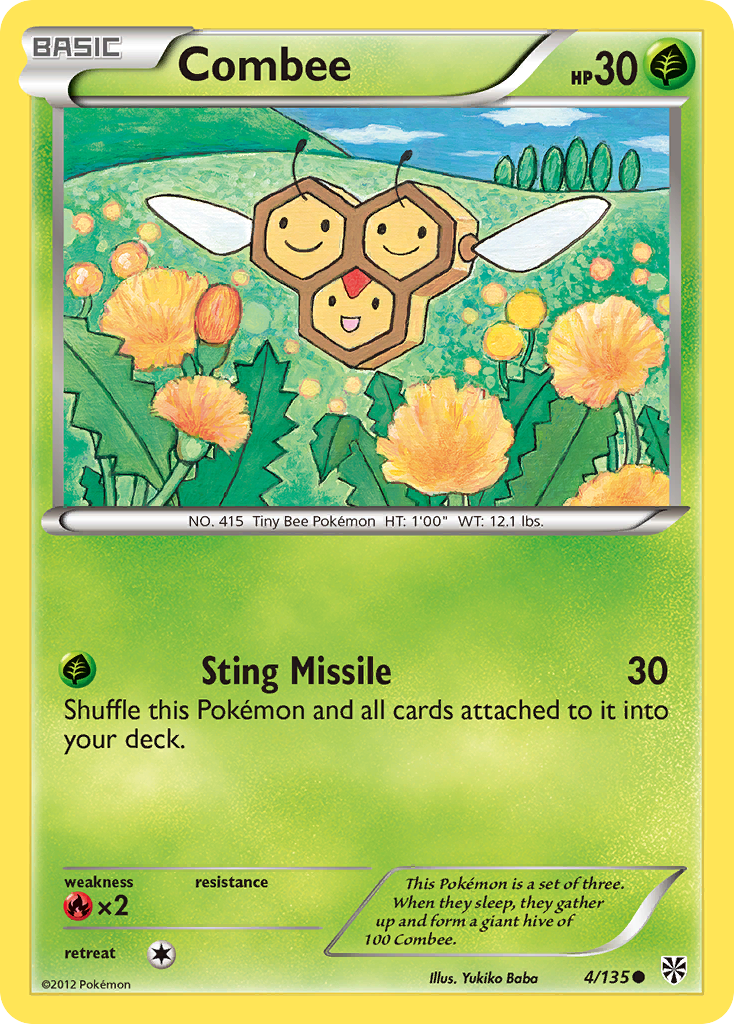 Combee (4/135) [Black & White: Plasma Storm] | Jack's On Queen