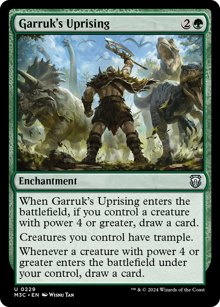 Garruk's Uprising (Ripple Foil) [Modern Horizons 3 Commander] | Jack's On Queen