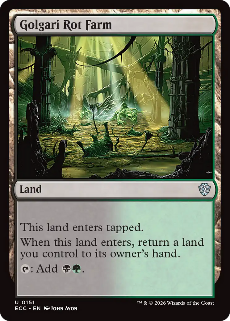 Golgari Rot Farm [Lorwyn Eclipsed Commander] | Jack's On Queen
