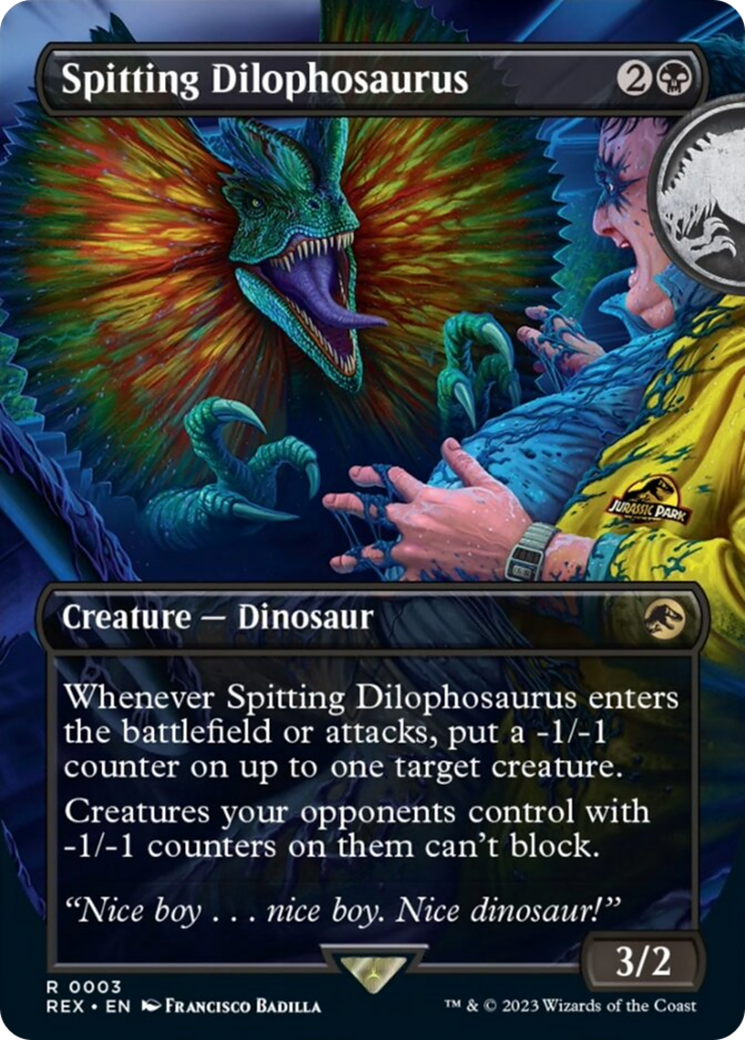 Spitting Dilophosaurus (Borderless) [Jurassic World Collection] | Jack's On Queen