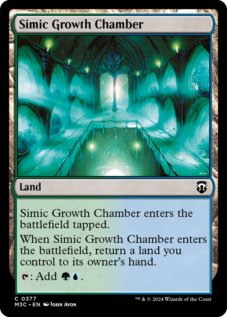 Simic Growth Chamber (Ripple Foil) [Modern Horizons 3 Commander] | Jack's On Queen